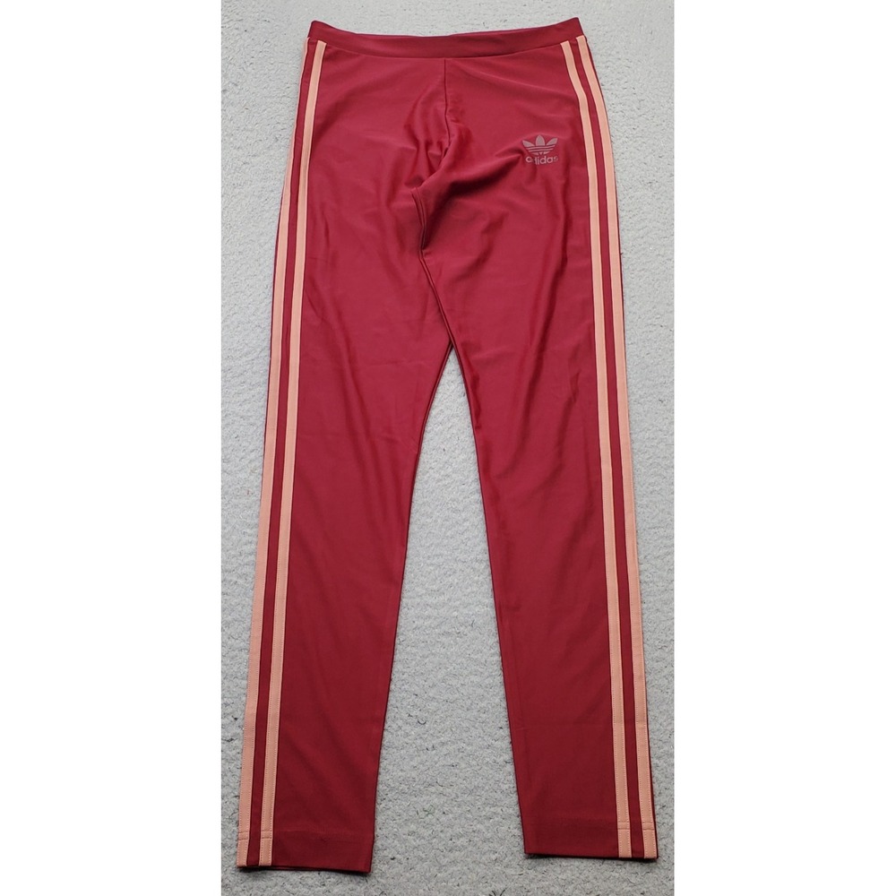 Adidas Originals Athletic Leggings Womens S Multi 3-Stripe Trefoil Logo Stretch